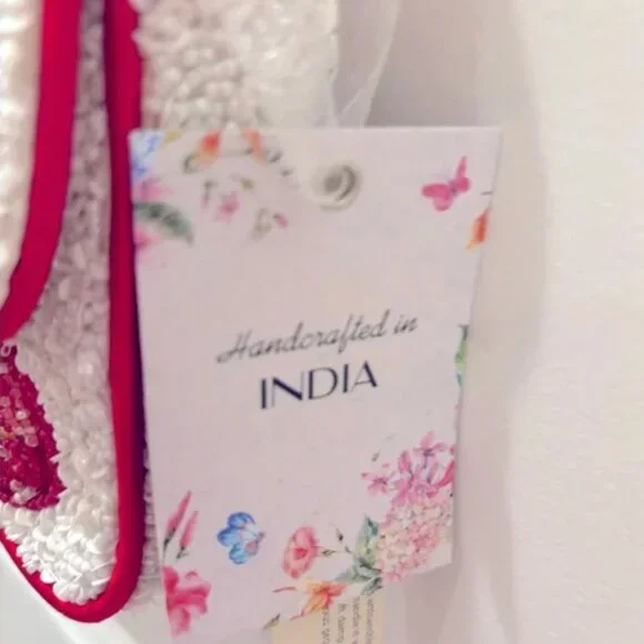 Handcrafted in India Viral Tik Tok Beaded Tomato Shoulder Handbag Tik Tok Viral - Picture 4 of 7